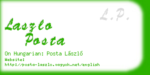 laszlo posta business card