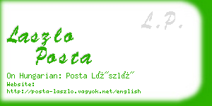 laszlo posta business card